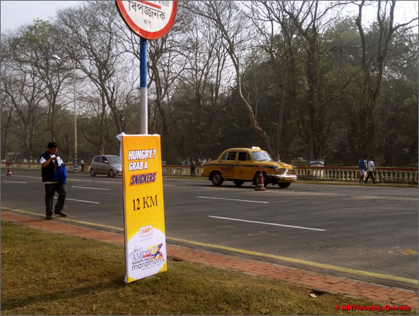 Amity Kolkata Half marathon checkpoint mntravelog